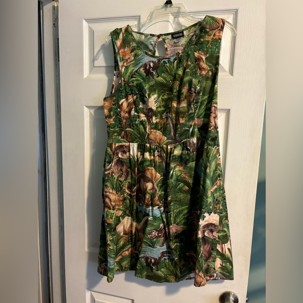 Retrolicious Dinosaur Dress 1X